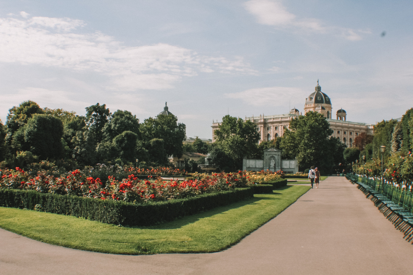 Parque Volksgarten - Que ver en Viena